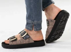 Caprice, trendige Damen-Pantoletten, Weite G, mit herausnehmbarem Fußbett