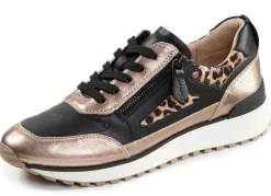 Caprice, trendige Damen-Sneaker, Weite G, mit herausnehmbarem Lederfußbett