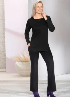 Charmantes Sweatshirt mit Blende in 2 Farben