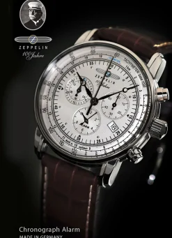 Chronograph mit Lederband