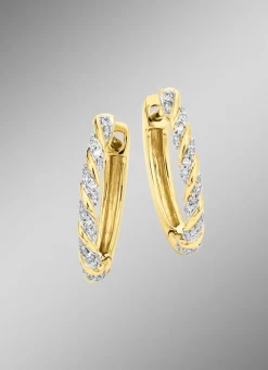 Creolen mit Diamanten