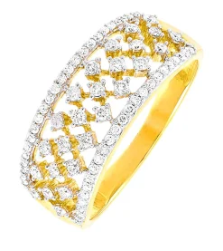 Damenring mit 74 Diamanten