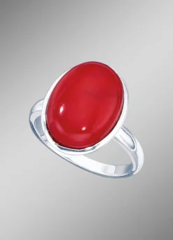 Damenring mit Bambuskoralle