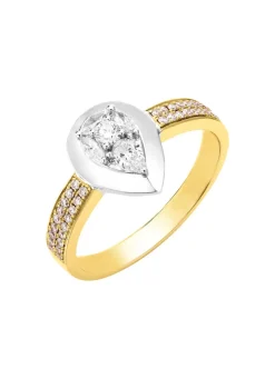 Damenring mit Diamanten und Brillanten