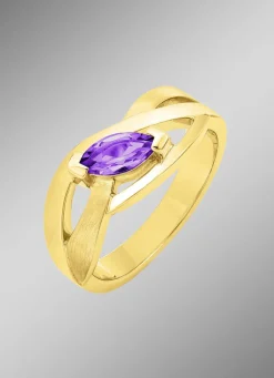 Damenring mit echt Amethyst