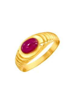 Damenring mit echt Rubin