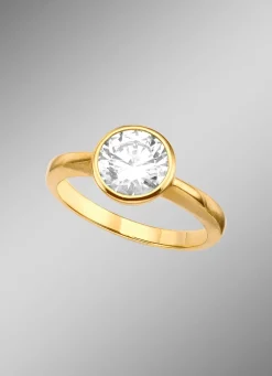 Damenring mit synth. Zirkonia