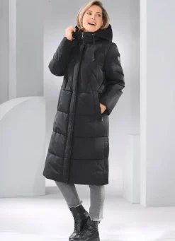 Daunenmantel mit fester Kapuze