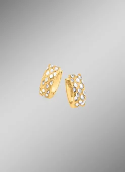 Diamantierte Klappcreolen