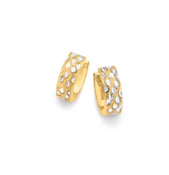 Diamantierte Klappcreolen