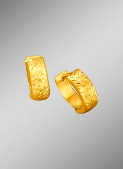 Diamantierte Klappcreolen