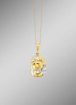 Diamantierter Anhänger in Bicolor