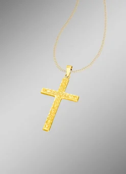 Diamantierter Kreuz-Anhänger