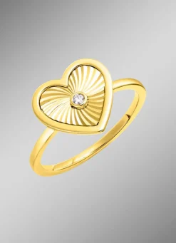 Diamatierter Herz-Damenring
