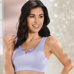 Dreierpack Bustiers mit Batist-Stickereimotiv