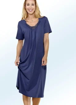 Dreierpack Nachthemden, Kurzarm mit Rundhals