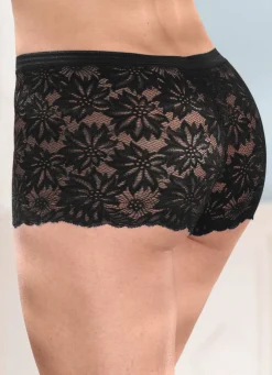 Dreierpack Pants aus elastischer Spitze