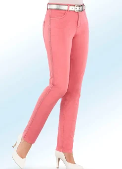 Edel-Jeans mit Zierband und Strasssteinen