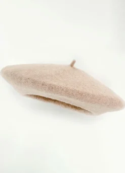 Edle Damen-Baskenmütze, mit Walk aus Schurwolle