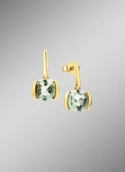 Edle Ohrstecker mit echt grünem Amethyst