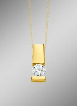 Edler Anhänger in Gelbgold mit Brillant
