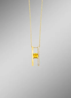 Edler Anhänger mit Citrin und Brillanten