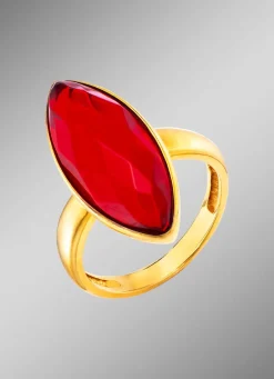 Edler Damenring mit Bernstein