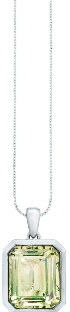 Effektvoller Anhänger mit echt grünem Amethyst