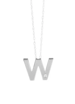 Einzigartig und elegant: Buchstaben-Anhänger aus Platin