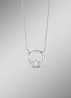 Elegante Halskette mit synth. Zirkonia