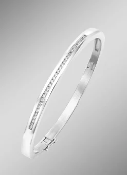 Eleganter Armreif mit synth. Zirkonia