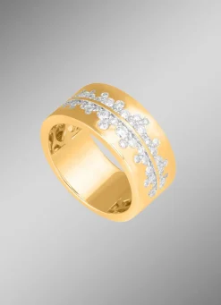 Eleganter Damenring mit 49 Brillanten