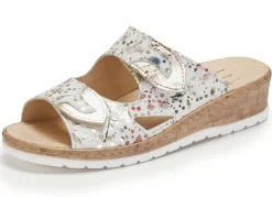 ELENA EDEN, bequeme Damen-Pantoletten, Weite H, mit herausnehmbarem Fußbett