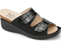 ELENA EDEN, bequeme Damen-Pantoletten, Weite H, mit herausnehmbarem Fußbett