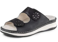 ELENA EDEN, bequeme Damen-Pantoletten, Weite H, mit herausnehmbarem Fußbett