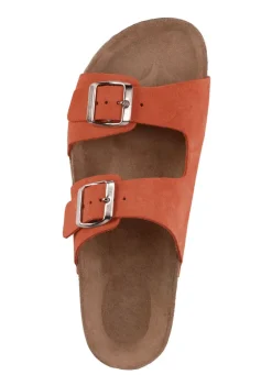 ELENA EDEN, bequeme Damen-Pantoletten, Weite H, aus Leder