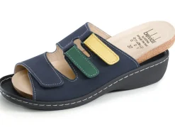 ELENA EDEN, bequeme Damen-Pantoletten, Weite H, mt herausnehmbarem Fußbett