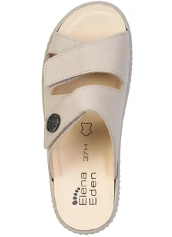 ELENA EDEN, bequeme Damen-Pantoletten, Weite H, mit herausnehmbarem Fußbett