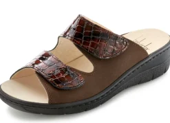 ELENA EDEN, bequeme Damen-Pantoletten, Weite H, mit herausnehmbarem Fußbett