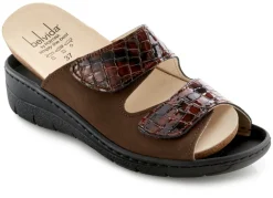 ELENA EDEN, bequeme Damen-Pantoletten, Weite H, mit herausnehmbarem Fußbett