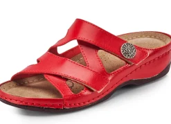 ELENA EDEN, bequeme Damen-Pantoletten, Weite G, mit Klettverschluss