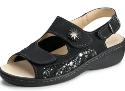 ELENA EDEN, bequeme Damen-Sandalen, Weite H, mit herausnehmbarem Fußbett