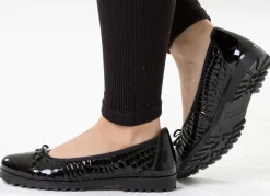 ELENA EDEN, elegante Damen-Ballerinas, Weite G, mit Gummizug