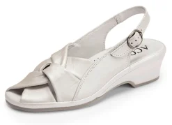 ELENA EDEN, elegante Damen-Sandalen, Weite G, aus Leder