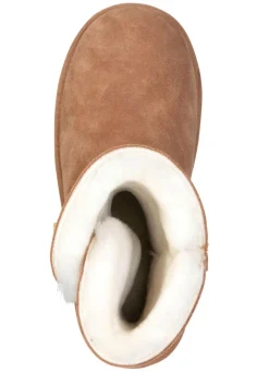 ELENA EDEN, gefütterte Damen-Stiefel, Winterschuhe, mit Lammfell