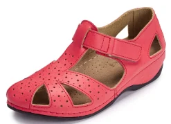 ELENA EDEN, klassische Damen-Sandalen, Weite H, mit Klettverschluss