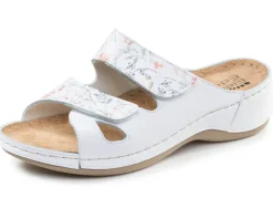 ELENA EDEN, klassische Damen-Pantoletten, Weite G, mit Klettverschluss