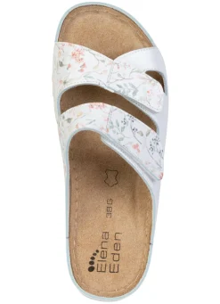 ELENA EDEN, klassische Damen-Pantoletten, Weite G, mit Klettverschluss