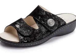 ELENA EDEN, klassische Damen-Pantoletten, Weite H, mit herausnehmbaren Fußbett