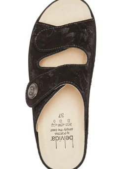 ELENA EDEN, klassische Damen-Pantoletten, Weite H, mit herausnehmbaren Fußbett